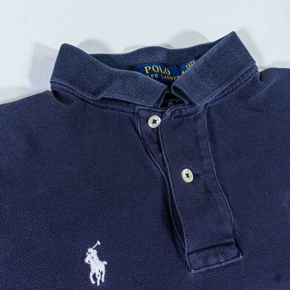 Polo Ralph Lauren AOP Embroidered Multi Pony Shirt Medium Y2K Faded Navy - Picture 5 of 10